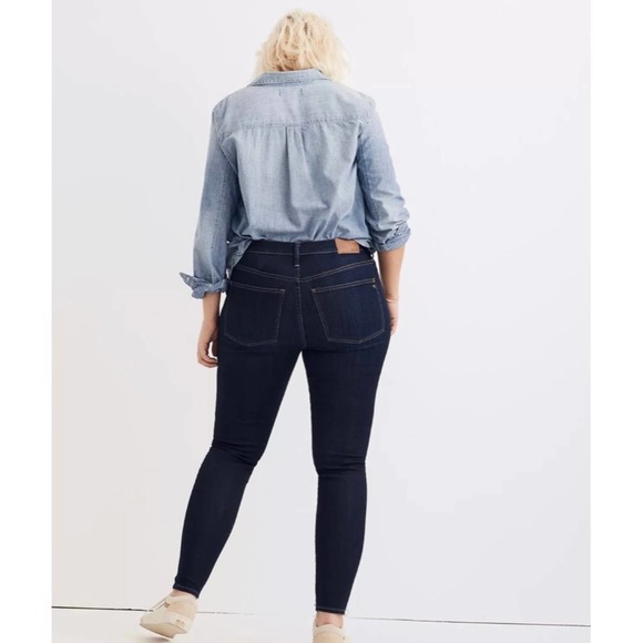 NEW Madewell 9" Mid-Rise Skinny Jeans Larkspur 1X/2X - Picture 1 of 12